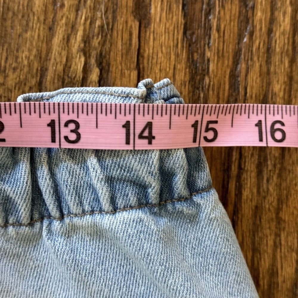 Celebrity Pink Paperbag Jean Shorts High Rise Comfy Boyfriend Fit Raw Hem Small - Picture 11 of 13
